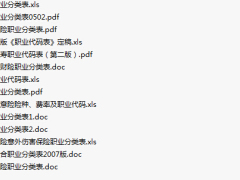 各家公司职业分类表.rar