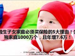 独生子女家庭必须买保险的5大理由失独家庭1000万个12页.ppt