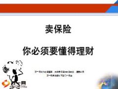 卖保险你必须要懂得家庭理财35页.ppt