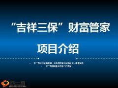 太平吉祥三宝财富管家项目介绍41页.ppt
