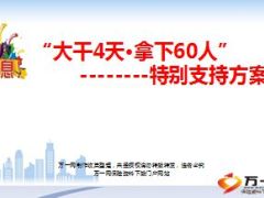 大干4天拿下60人增员特别支持方案11页.ppt
