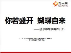 浅谈中高端客户开拓你若盛开蝴蝶自来30页.ppt