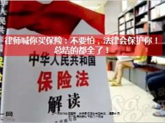 律师喊你买保险不要怕法律会保护你11页.ppt