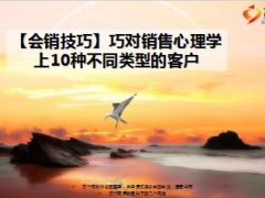巧对10种不同类型的客户18页.ppt