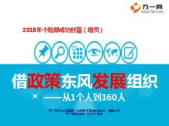 分享借政策东风团队大发展从1人到160人61页.ppt