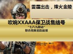 分公司月度个险团险银保联合竞赛追踪战报模版17页.ppt