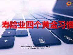 寿险业四个黄金习惯23页.ppt