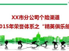 市分公司个险渠道2015年荣誉体系之精英俱乐部介绍34页.ppt