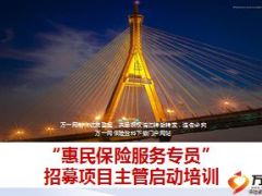 惠民保险服务专员招募项目主管启动培训47页.ppt