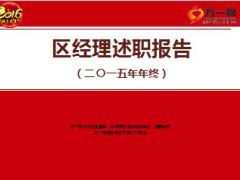 2015区经理年终述职报告8页.ppt