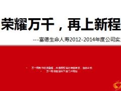 富德生命人寿2012至2014年度公司实力奖项28页.ppt