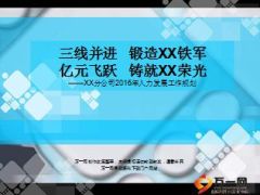 分公司2016年人力发展工作规划36页.ppt
