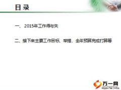 银保2015年度述职报告15页.ppt