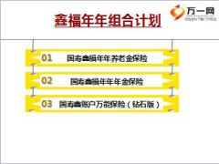 中国人寿鑫福年年组合计划介绍及三步销售话术20页.ppt
