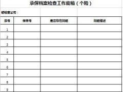 2015年人身险检查表4页.xls