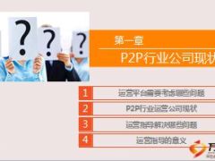 网贷P2P平台运营指导培训大纲31页.ppt