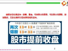 2016新年股市首个交易日遭遇2次熔断11页.ppt
