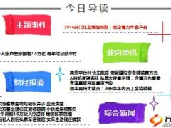 每日新闻早会资讯2016年1月11日早会使用18页.ppt