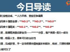 2016早会流程人力专项方案业绩追踪20页.ppt
