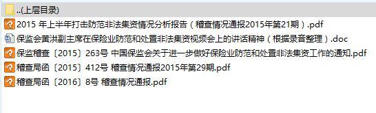 保监会非法集资文件通知报告通报.rar