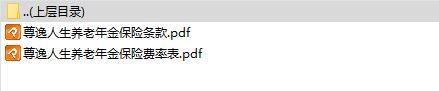 新华尊逸人生养老年金保险条款费率表.rar