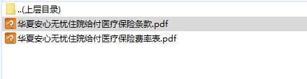 华夏安心无忧住院给付医疗保险条款费率.rar