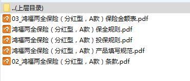 华夏鸿福两全保险A款投保保全规则条款费率.rar