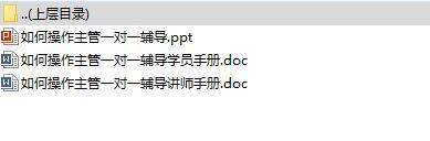 如何操作主管一对一辅导含讲师手册学员手册.rar