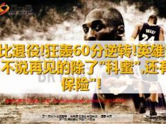 科比退役英雄谢幕不说再见的除了科蜜还有保险14页.ppt