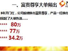 大单客户理财喜好分析案例分享百年人寿富贵尊享版25页.ppt