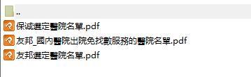 香港保诚与友邦内地指定医院名单.rar