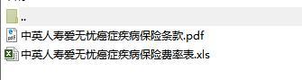 中英人寿爱无忧癌症疾病保险条款费率表.rar