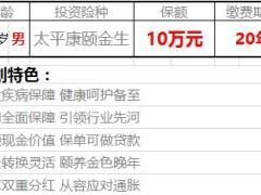 太平康颐金生组合利益演示简表计划书4页.rar