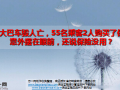 湖南大巴车毁人亡55名乘客2人购买了保险13页.ppt