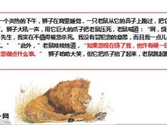 每日保险故事狮子和老鼠7页.ppt