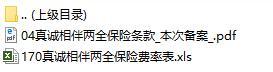新华人寿真诚相伴两全保险条款费率表.rar