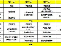保险公司新人岗前培训课程表1页.xls