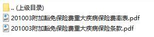 华夏附加豁免保险费重大疾病保险条款费率表.rar