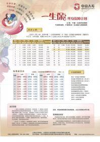中意人寿一生保终身保障计划介绍费率表.rar