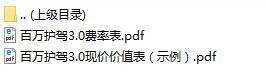 中意人寿百万护驾费率现金价值表.rar