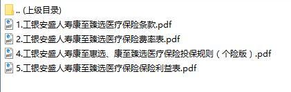 工银安盛人寿康至臻选医疗保险条款费率利益表投保规则.rar