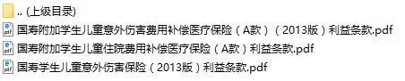 国寿学生儿童意外伤害附加学生儿童意外伤害费用补偿A住院费用补偿医疗条款.rar