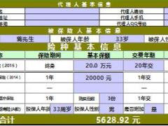 华夏常青树危重疾病保险2015建议书4页.xls