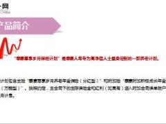 泰康人寿尊享岁月产品简介特色案例分析13页.ppt