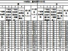 国寿福组合大全费率表10年20年2页.xls