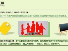 在保险代理公司跟保险公司买保险的区别8页.ppt