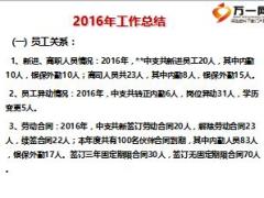 保险公司人力资源岗2016工作总结2017工作规划17页.ppt
