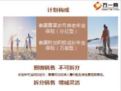 泰康人寿尊享岁月年金保险产品解析63页.ppt