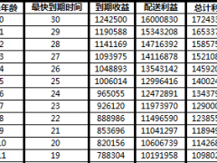 国寿鑫福赢家产品利益测算表2页.xls