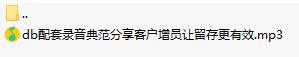 配套录音典范分享客户增员让留存更有效.rar